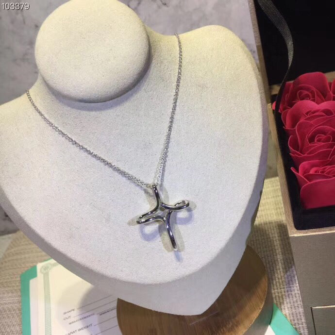 [Rose Tomorrow]CROSS NECKLACE STERLING SILVER MATERIAL