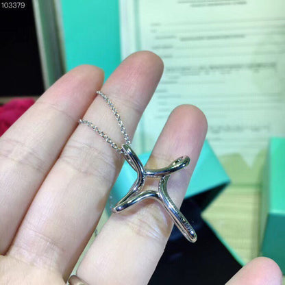 [Rose Tomorrow]CROSS NECKLACE STERLING SILVER MATERIAL