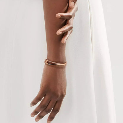 [Rose Tomorrow]NARROW HINGED BANGLEIN WITH DIAMONDS SMALL