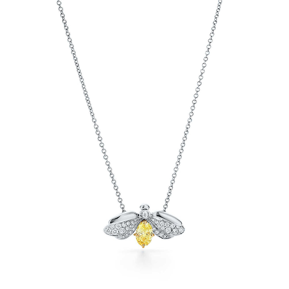 [Rose Tomorrow]PAPER FLOWERS YELLOW DIAMOND FIREFLY PENDANT