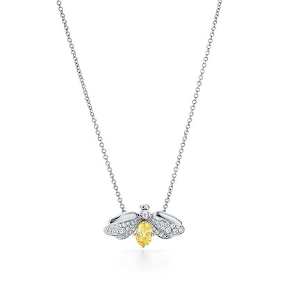 [Rose Tomorrow]PAPER FLOWERS YELLOW DIAMOND FIREFLY PENDANT