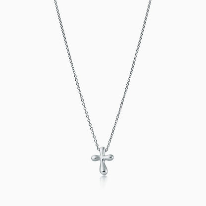 [Rose Tomorrow]CROSS PENDANT MINI BARE CROSS NECKLACE