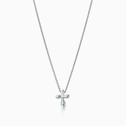 [Rose Tomorrow]CROSS PENDANT MINI BARE CROSS NECKLACE