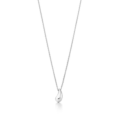[Rose Tomorrow]ELSA PERETTI TEARDROP PENDANT STERLING SILVER NECKLACE