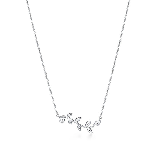 [Rose Tomorrow]PALOMA PICASSO STERLING SILVER OLIVE BRANCH NECKLACE