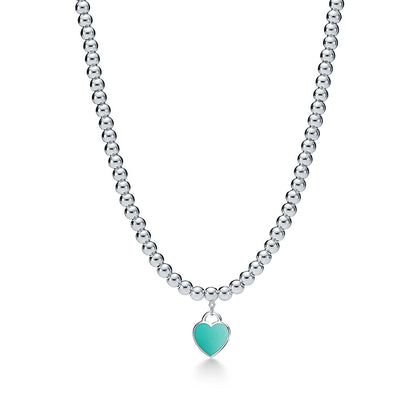 [Rose Tomorrow]RETURN TO TIF SILVER BEAD NECKLACE