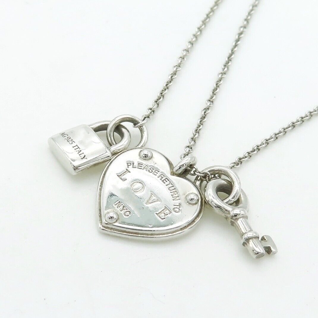 [Rose Tomorrow]LOVE HEART TAG KEY NECKLACE