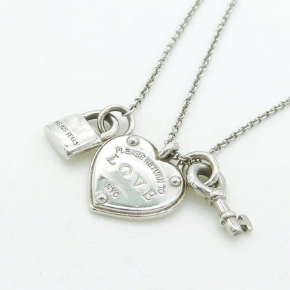 [Rose Tomorrow]LOVE HEART TAG KEY NECKLACE