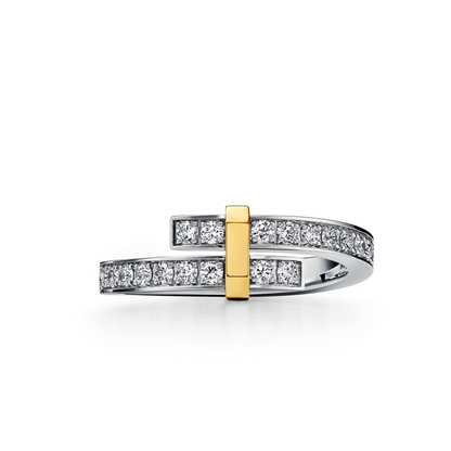 [Rose Tomorrow]EDGE GOLD SILVER DIAMOND RING