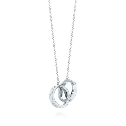 [Rose Tomorrow]INTERLOCKING CIRCLES PENDANT SILVER SMALL NECKLACE