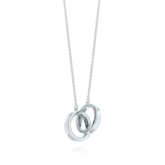 [Rose Tomorrow]INTERLOCKING CIRCLES PENDANT SILVER SMALL NECKLACE