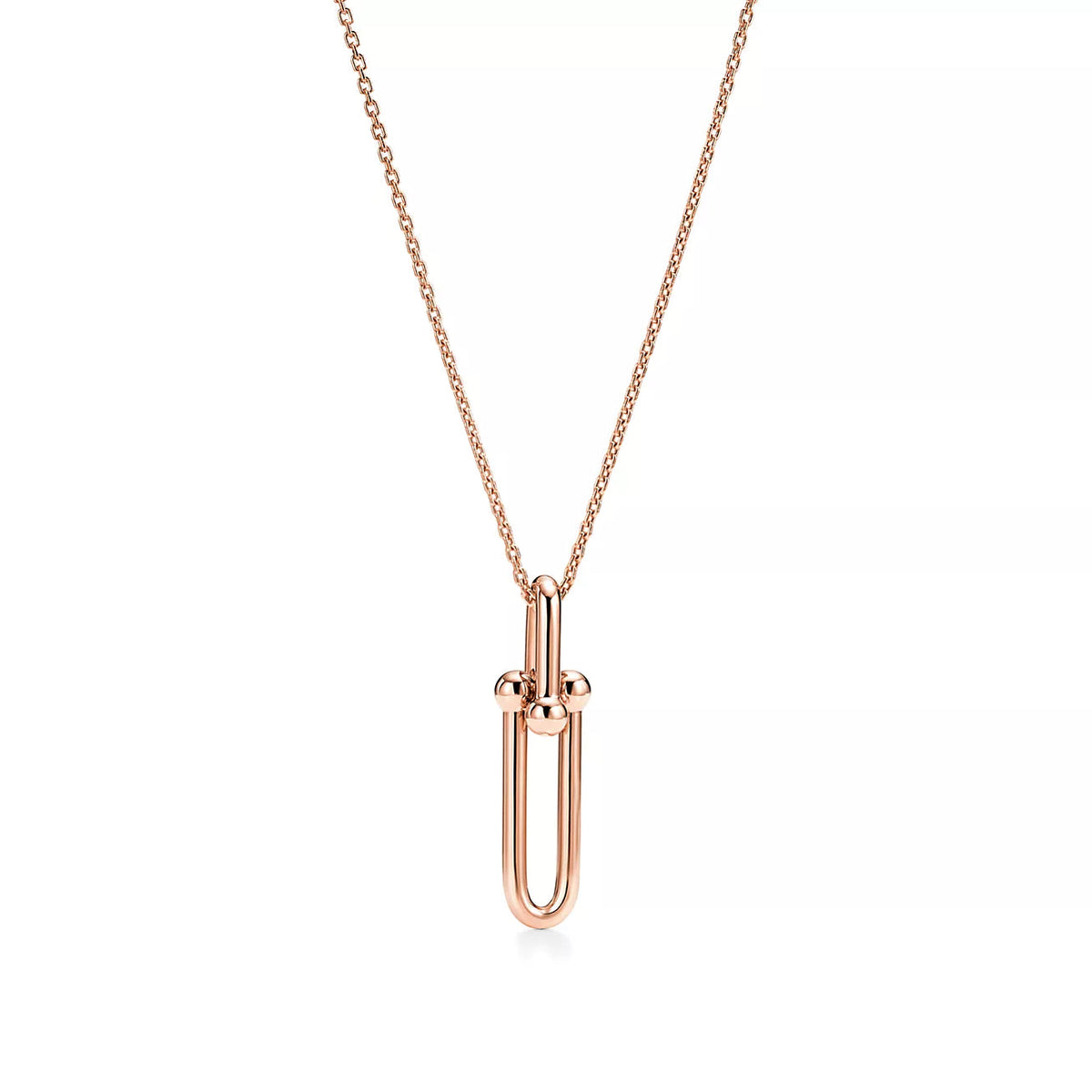 [Rose Tomorrow]HARDWEAR DROP DOUBLE LINK PEDANT NECKLACE