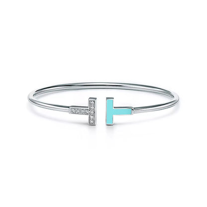 [Rose Tomorrow]T BRACELET 1.8MM TURQUOISE DIAMOND SILVER