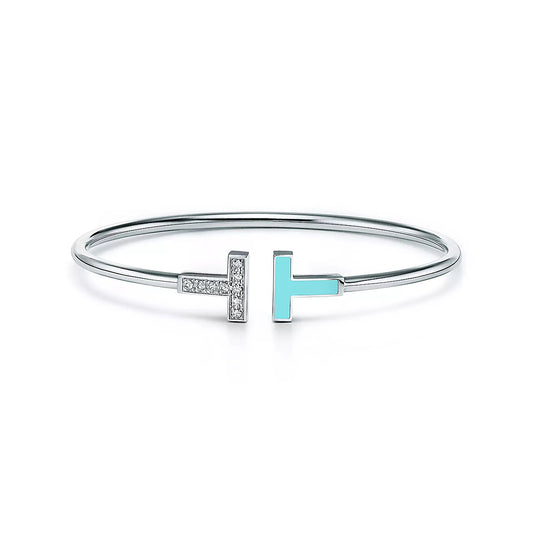[Rose Tomorrow]T BRACELET 1.8MM TURQUOISE DIAMOND SILVER