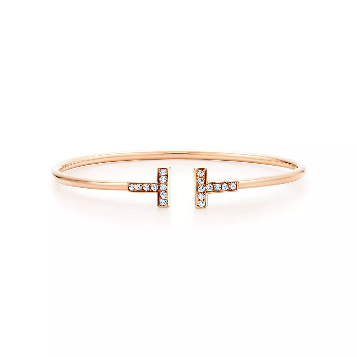 [Rose Tomorrow]T BRACELET PINK GOLD 1.8MM DIAMOND