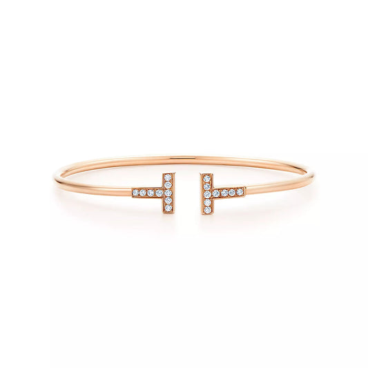 [Rose Tomorrow]T BRACELET PINK GOLD 1.8MM DIAMOND