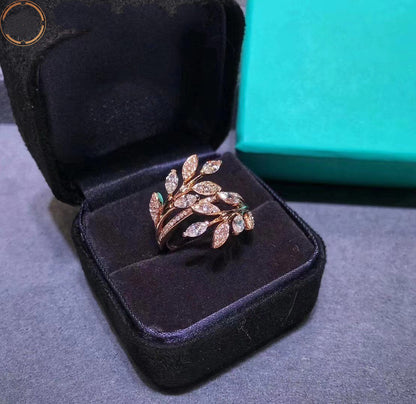 [Rose Tomorrow]VICTORIA DIAMOND VINE BYPASS RING PINK GOLD