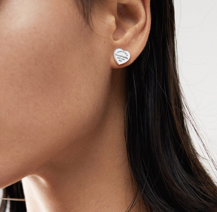 [Rose Tomorrow]RETURN TO TIF LOVE SILVER EARRINGS