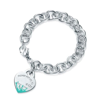 [Rose Tomorrow]LOVE HEART RETURN TO TIF SILVER BRACELET