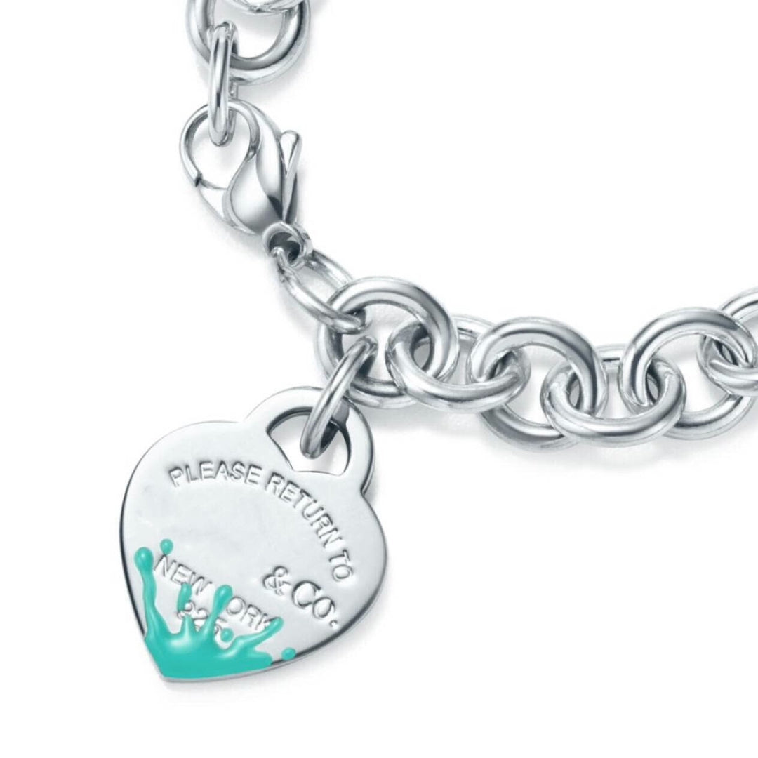 [Rose Tomorrow]LOVE HEART RETURN TO TIF SILVER BRACELET