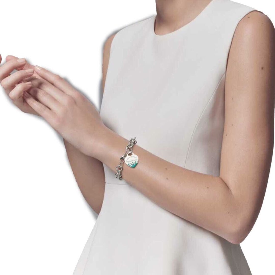 [Rose Tomorrow]LOVE HEART RETURN TO TIF SILVER BRACELET